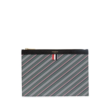 THOM BROWNE striped clutch bag