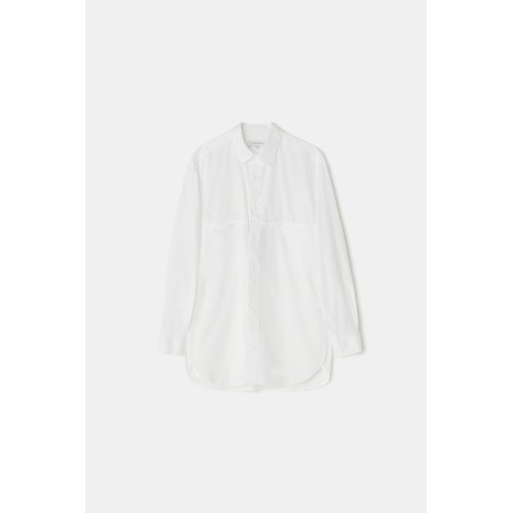 Yohji Yamamoto Z-Panel Chest Pk Chain Stitch Blouse