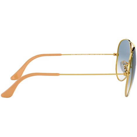 Aviator Gradient RB3025 gold metal blue