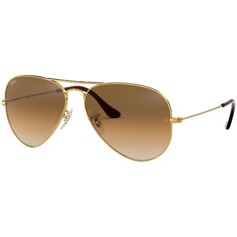 Aviator Gradient RB3025 gold metal brown