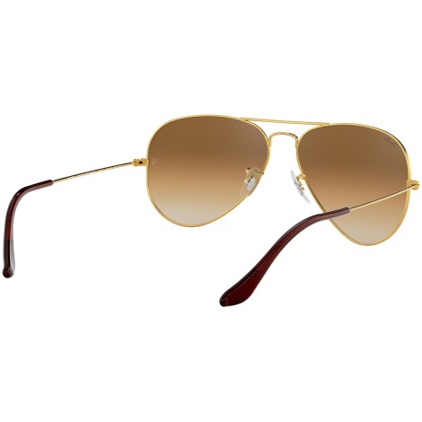 Aviator Gradient RB3025 gold metal brown