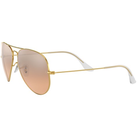 Aviator Gradient RB3025 gold metal pink