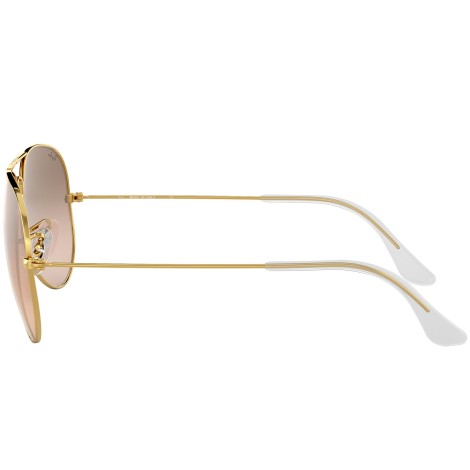 Aviator Gradient RB3025 gold metal pink