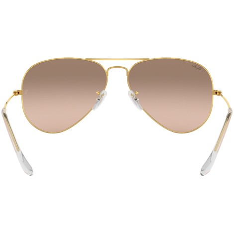 Aviator Gradient RB3025 gold metal pink