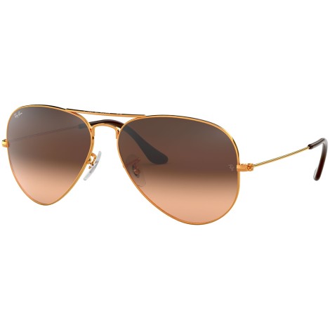 Aviator Gradient RB3025 shiny light bronze