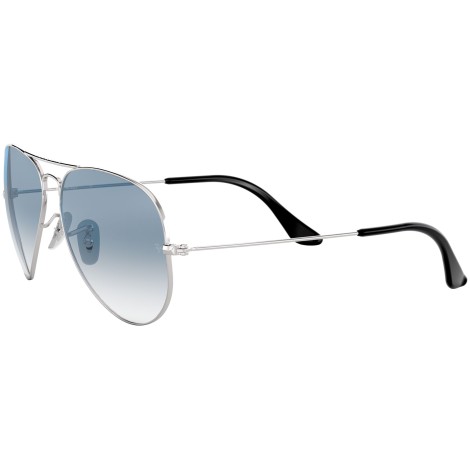 Aviator Gradient RB3025 silver metal blue