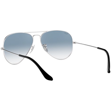 Aviator Gradient RB3025 silver metal blue