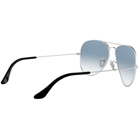 Aviator Gradient RB3025 silver metal blue