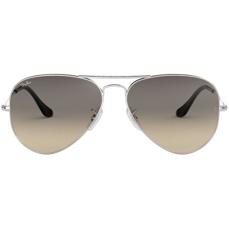 Aviator Gradient RB3025 silver metal grey