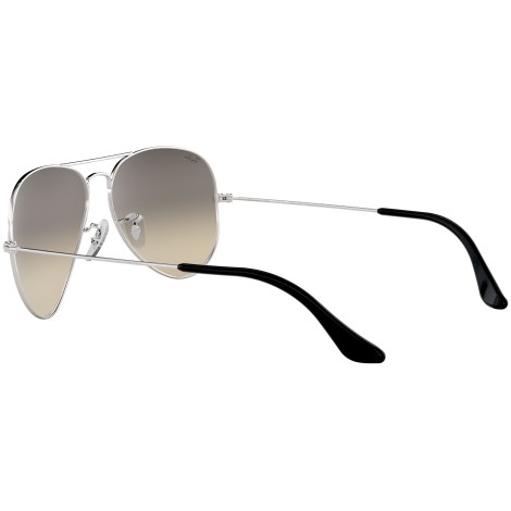 Aviator Gradient RB3025 silver metal grey