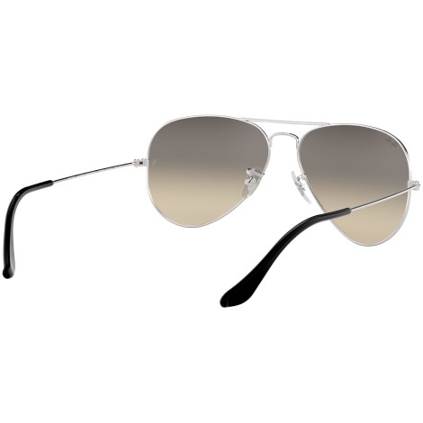 Aviator Gradient RB3025 silver metal grey