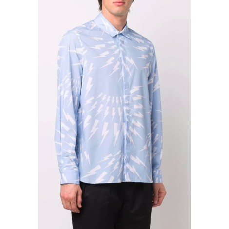 NEIL BARRETT Camicia stampa Thunderbolt