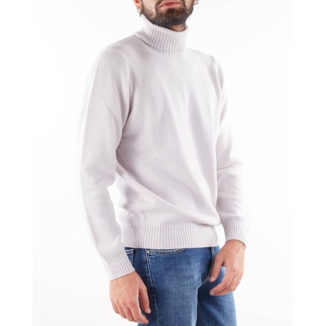 ROSSOPURO Maglia collo alto 100% cashmere Rossopuro