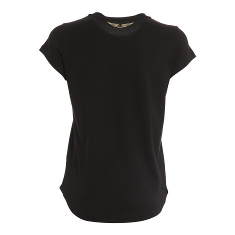 ZADIG&VOLTAIRE T-SHIRT NERA CON SCRITTA JWTS00010001