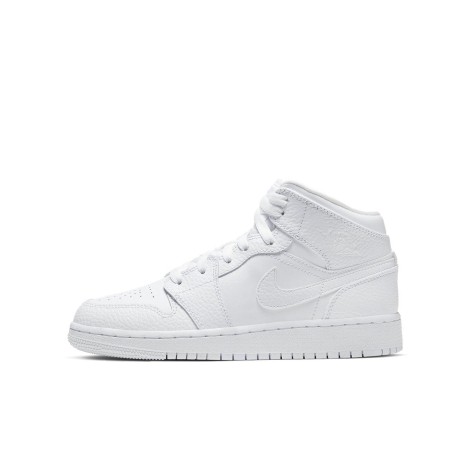 Jordan 1 Mid Triple White (GS)