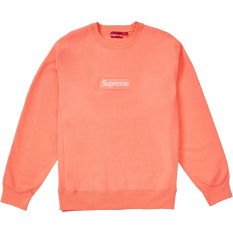 Supreme Box Logo Crewneck (FW18) Fluorescent Pink