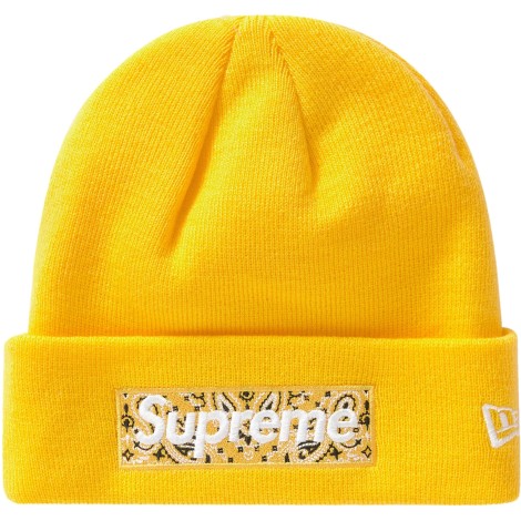 Supreme New Era Box Logo Beanie (FW19) Yellow