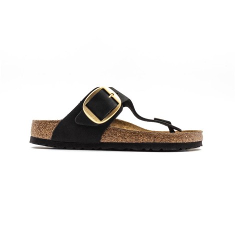 Ciabatta Donna BIG BUCKLE BLACK BIRKENSTOCK Pelle