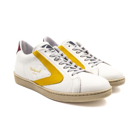 Sneakers Uomo Bianco giallo VALSPORT Pelle