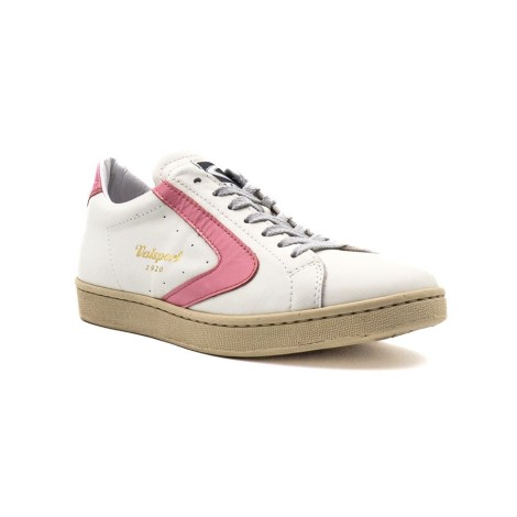 Sneakers Donna NAPPA BIANCO ROSA VALSPORT Pelle