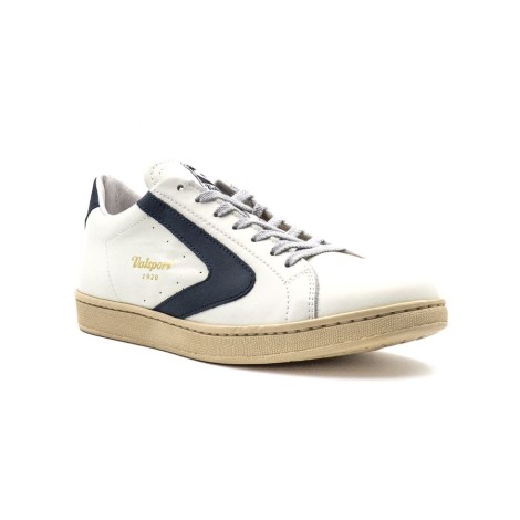 Sneakers Uomo Bianco blu VALSPORT Pelle