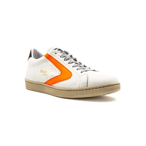 Sneakers Uomo BIANCO ARANCIO VALSPORT Pelle