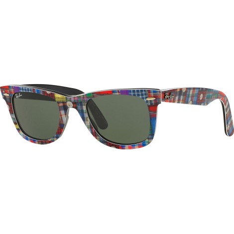 Wayfarer RB2140 1135 top texture plaid on black