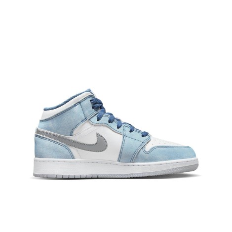 Jordan 1 Mid SE French Blue Light Steel (GS)