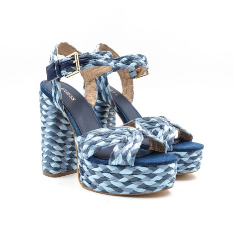 Sandalo Donna Blue GUESS Pelle