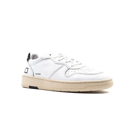 Sneakers Uomo WHITE-BLUE D.A.T.E.  Pelle