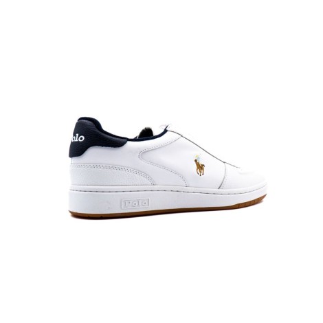 Sneakers Uomo White navy RALPH LAUREN Pelle