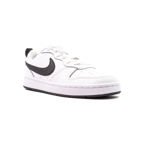 Sneakers Bambino White black NIKE Pelle