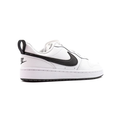 Sneakers Bambino White black NIKE Pelle