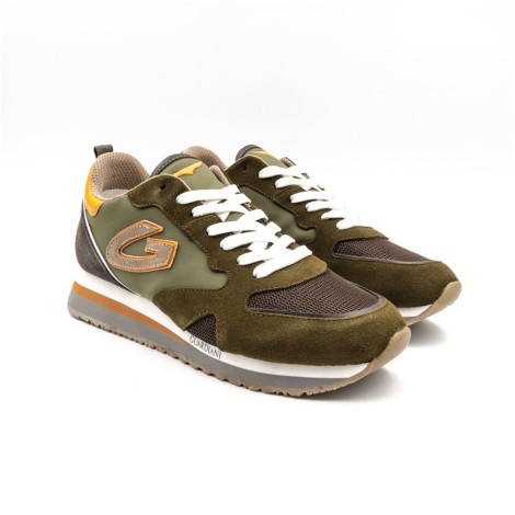 Sneakers Uomo OLIVE/GREEN ALBERTO GUARDIANI Pelle