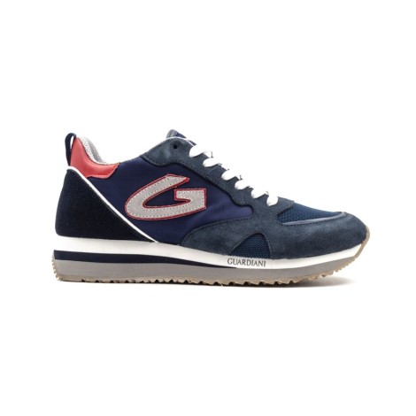 Sneakers Uomo Blue/red ALBERTO GUARDIANI Pelle