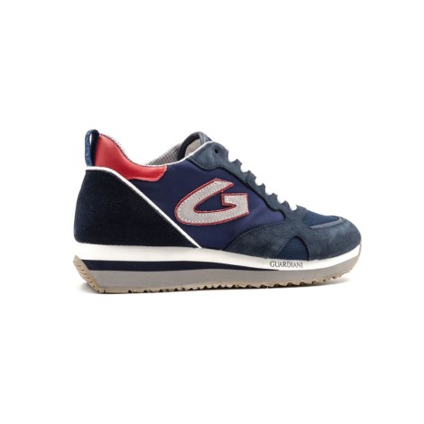 Sneakers Uomo Blue/red ALBERTO GUARDIANI Pelle