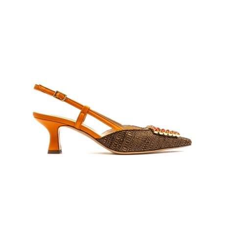 Scarpa Donna BRUCIATO ARANCIO TRE EMME Pelle