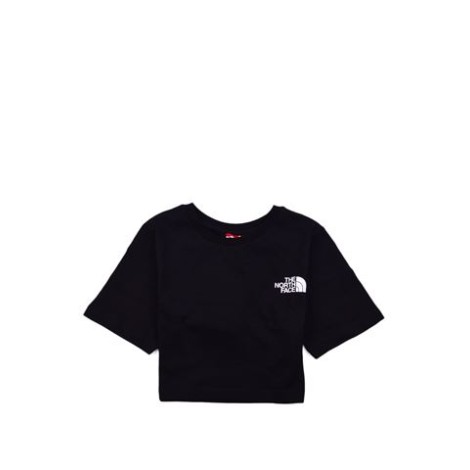 T-SHIRT CROPPED CON LOGO IN COTONE