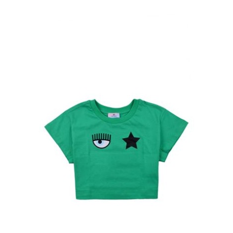 T-SHIRT CROP CON RICAMO EYESTAR