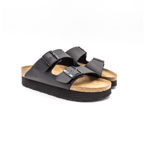 Ciabatta Donna Black BIRKENSTOCK Pelle