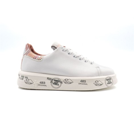 Sneakers Donna Bianco+rosa PREMIATA   Pelle