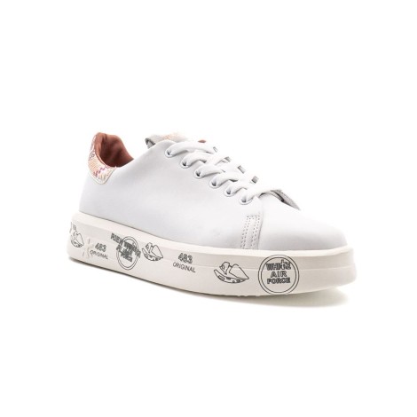 Sneakers Donna Bianco+rosa PREMIATA   Pelle