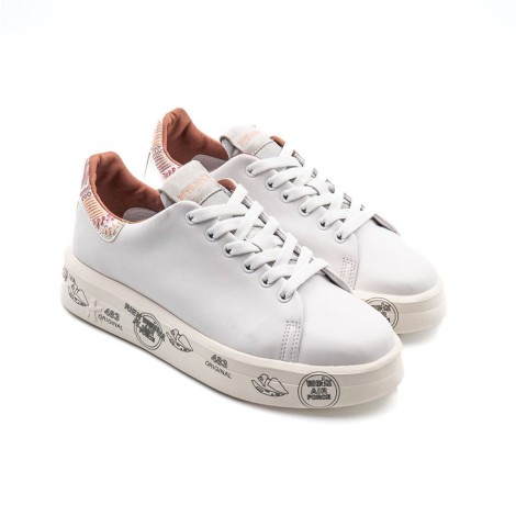 Sneakers Donna Bianco+rosa PREMIATA   Pelle