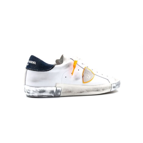 Sneakers Uomo BLANC BLEU PHILIPPE MODEL Pelle