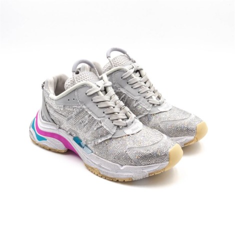 Sneakers Donna SILVER/SILVER ASH Pelle