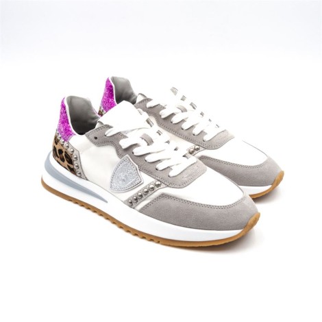 Sneakers Donna BLANC ARGENT PHILIPPE MODEL Pelle