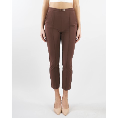 ELISABETTA FRANCHI Pantalone in tessuto tecnico bielastico affusolato Elisabetta Franchi