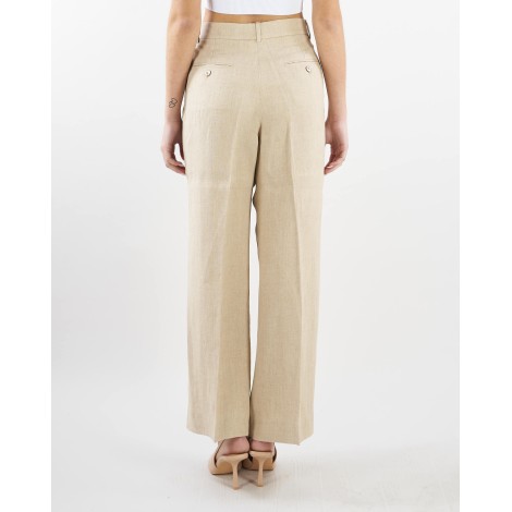 MAX MARA WEEKEND Pantaloni in tela di puro lino Max Mara Weekend