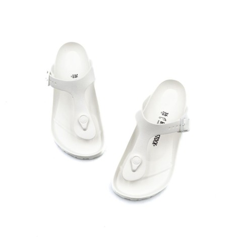 Ciabatta Donna White BIRKENSTOCK Pelle