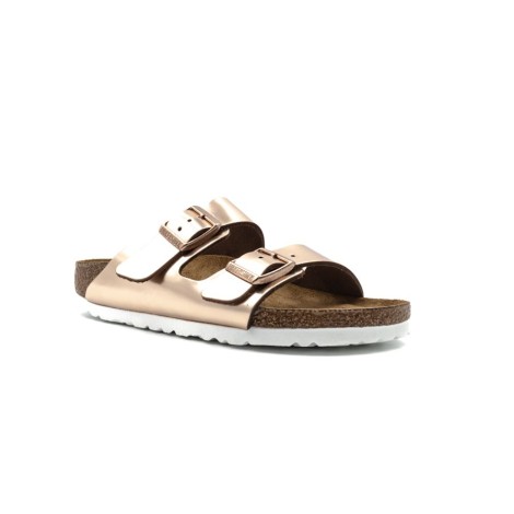 Ciabatta Donna Metallic copper BIRKENSTOCK Pelle